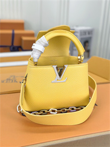 L.V Capucines Mini Bag Taurillon Leather Yellow M21798