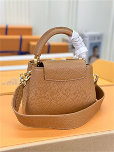 L.V Capucines Mini Bag Taurillon Leather Brown M21798