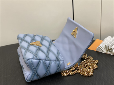 L.V Go-14 MM Bag Lambskin Ecume Gray M24186