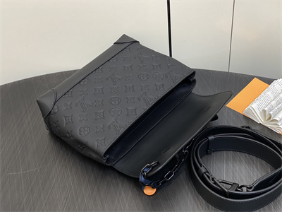 L.V Steamer PM Bag Monogram Embossed Taurillon Cowhider Leather M24436