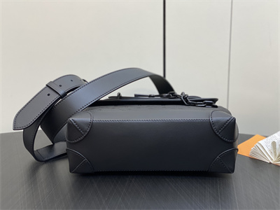 L.V Steamer PM Bag Monogram Embossed Taurillon Cowhider Leather M24436