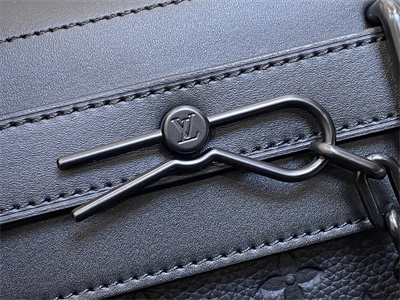 L.V Steamer PM Bag Monogram Embossed Taurillon Cowhider Leather M24436