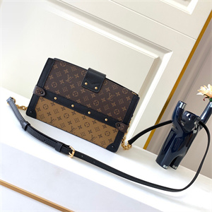 L.V Trunk Clutch Bag Monogram Reverse Canvas M43596