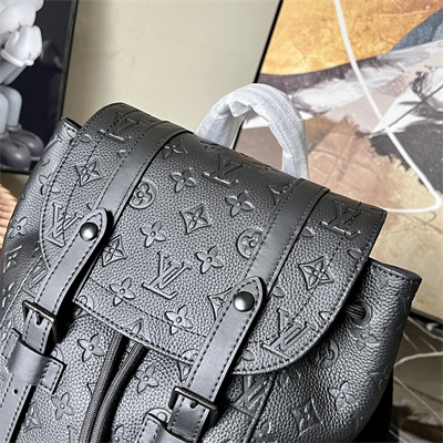 L.V Christopher PM Backpack Monogram Taurillon Leather Black M20899