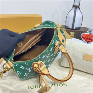 L.V Speedy P9 Bandoulière 25 Monogram Soft Calfskin Green M24423