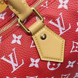 L.V Speedy P9 Bandoulière 25 Monogram Soft Calfskin Red M24425