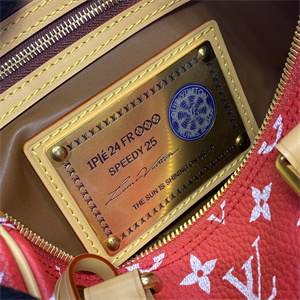 L.V Speedy P9 Bandoulière 25 Monogram Soft Calfskin Red M24425