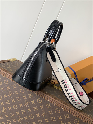 L.V Alma BB Bag EPI Leather Black M59217