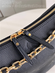 L.V Loop Hobo Bag Monogram Empreinte Cowhide Black M46725