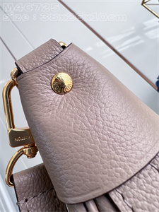 L.V Loop Hobo Bag Monogram Empreinte Cowhide Tourterelle Gray/Cream M46725