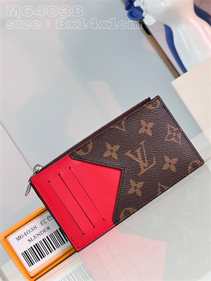 L.V Coin Card Holder Monogram Canvas M64038(7 Colors)
