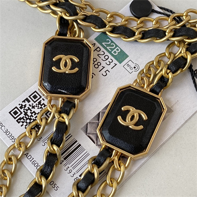 Cha.nel Vanity Case Lambskin Gold Tone Metal Black AP2931