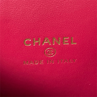 Cha.nel Vanity Case Lambskin Gold Tone Metal Black AP3300