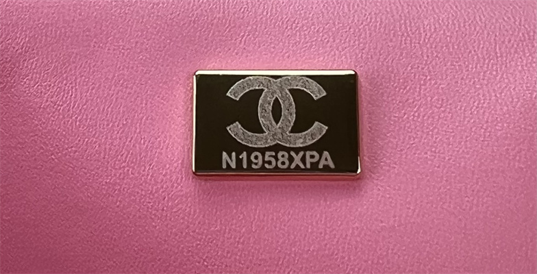 Cha.nel Mini Classic Flap Bag Tweed Gold Tone Metal Pink A01116