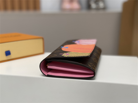 L.V X YK Sarah Wallet Pumpkin Monogram Canvas M82114