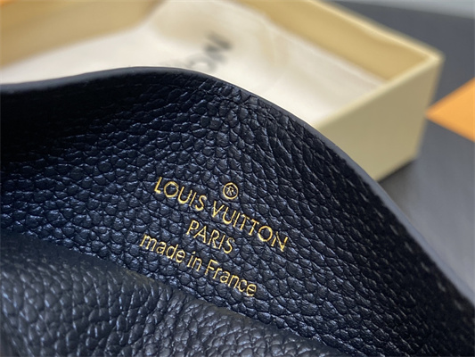 L.V Charms Card Holder Monogram Empreinte Black M82132