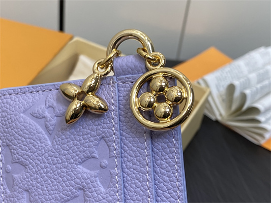 L.V Charms Card Holder Monogram Empreinte Lt Purple M82172