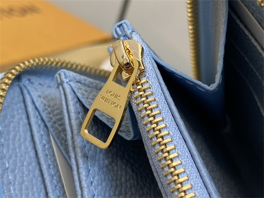 L.V Zipper Wallet Monogram Empreinte Blue M83225