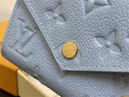 L.V Victorine Wallet Monogram Empreinte Blue M83271