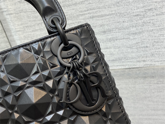 cd mini lady di.or bag cannage calfskin with Di*m*nd motif black