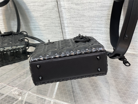 cd small lady di.or my abcd*or bag cannage calfskin with Di*m*nd motif black