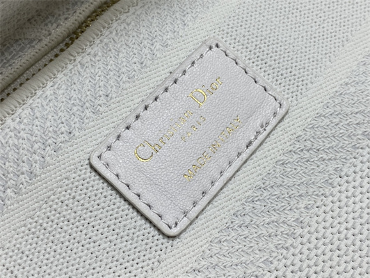 CD Medium Lady Di.or D-Lite Bag White D-Lace Macram?? Embroidery