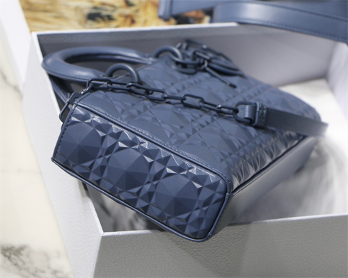 cd medium lady d-joy bag cannage calfskin with Di*m*nd motif blue