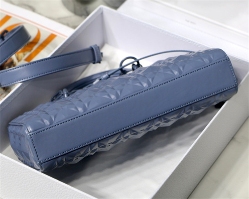 cd medium lady d-joy bag cannage calfskin with Di*m*nd motif blue