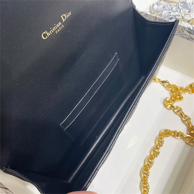 cd caro belt pouch with chain S*pple cannage calfskin gold tone metal black