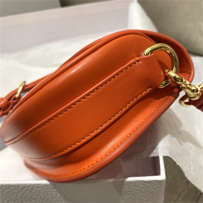 CD Di.or Bobby East-West Bag Box Calfskin Orange