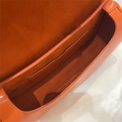 CD Di.or Bobby East-West Bag Box Calfskin Orange