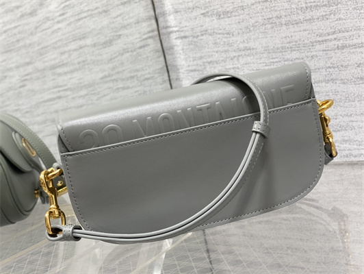 CD Di.or Bobby East-West Bag Box Calfskin Grey
