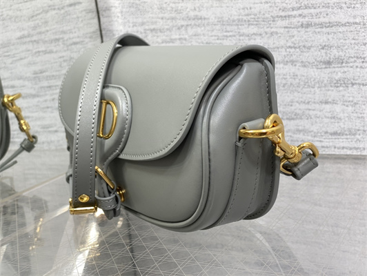 CD Di.or Bobby East-West Bag Box Calfskin Grey