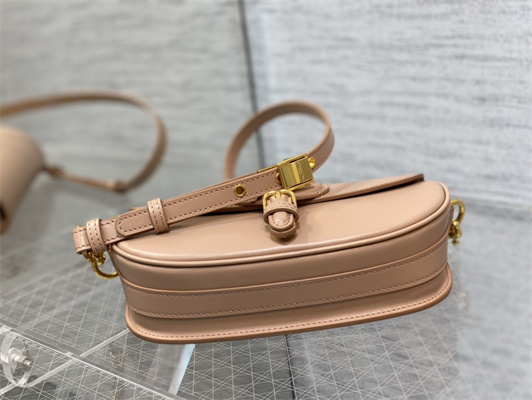 CD Di.or Bobby East-West Bag Box Calfskin Rose Des Vents