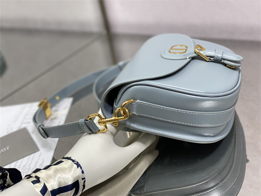 CD Medium Di.or Bobby Bag Box Calfskin Blue