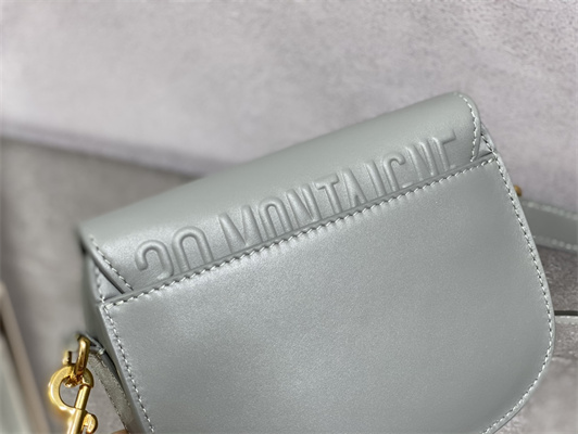 CD Small Di.or Bobby Bag Box Calfskin Stone Grey