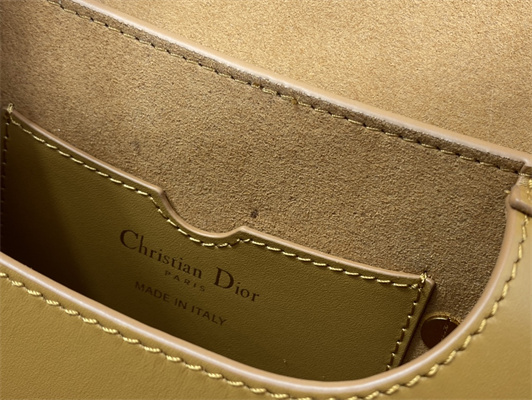 CD Small Di.or Bobby Bag Box Calfskin Amber
