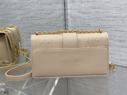 CD 30 Montaigne East-West Bag With Chain Nude Calfskin