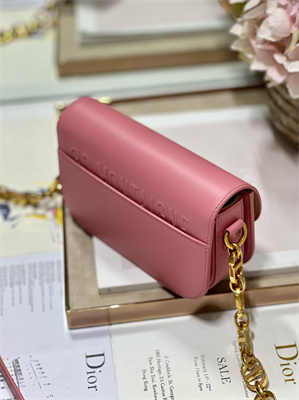 CD Small 30 Montaigne Avenue Bag Box Calfskin Melocoton Pink