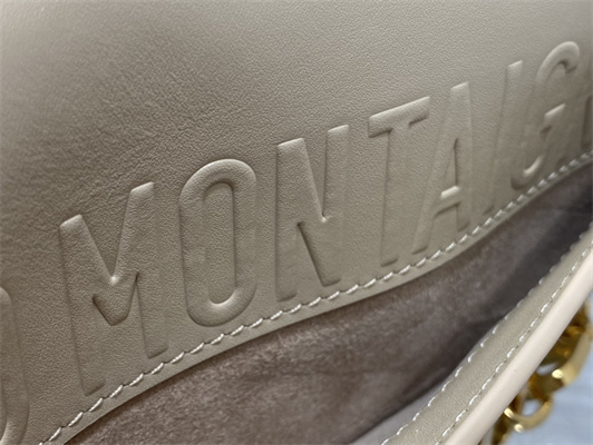 CD Small 30 Montaigne Avenue Bag Box Calfskin Beige