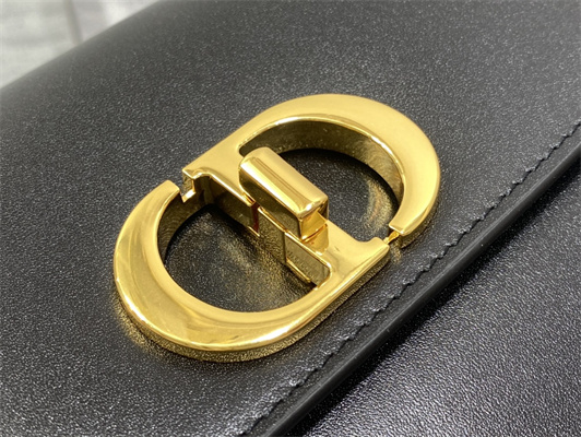 CD 30 Montaigne Avenue Bag Box Calfskin Black