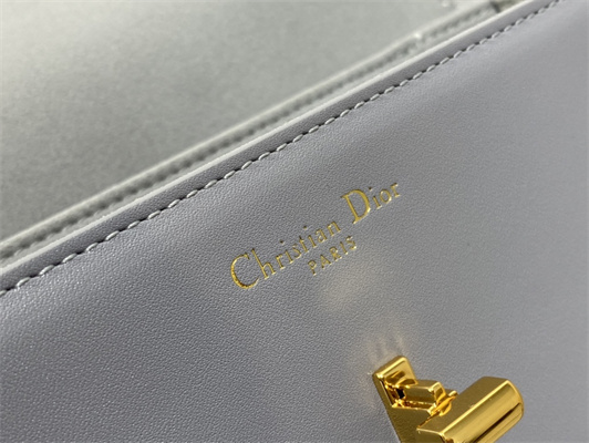 CD 30 Montaigne Avenue Bag Box Calfskin Grey Blue