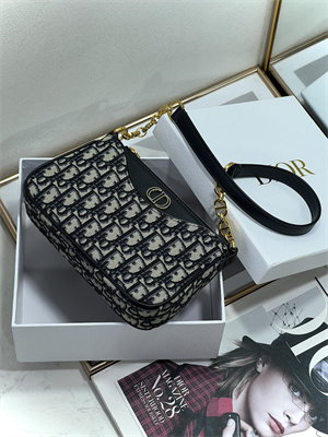 CD HOBO Avenue Bag Blue Oblique Jacquard