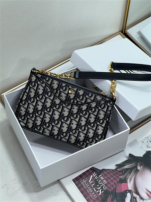 CD HOBO Avenue Bag Blue Oblique Jacquard