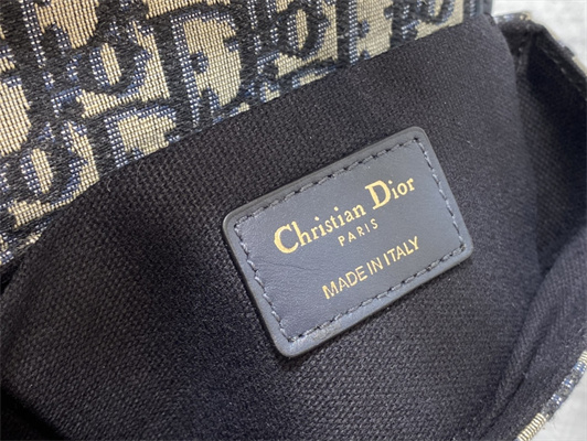 CD 30 Montaigne Box Bag Blue Oblique Jacquard