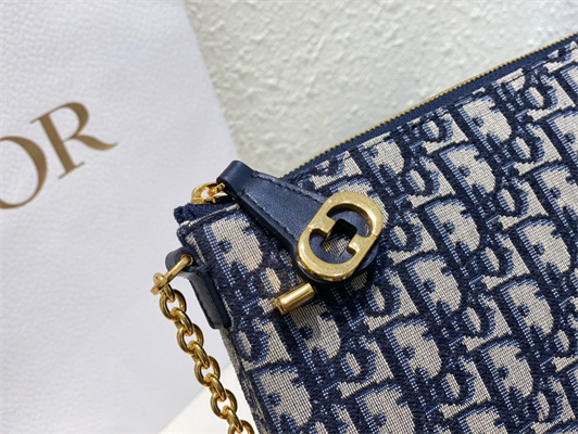 cd miss D*or midi bag blue oblique jacquard