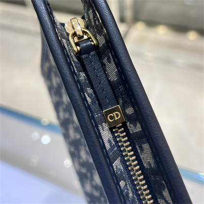 CD Medium 30 Montaigne Pouch Blue Oblique Jacquard