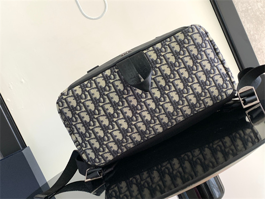 Di.or Explore Backpack Beige and Black Oblique Jacquard