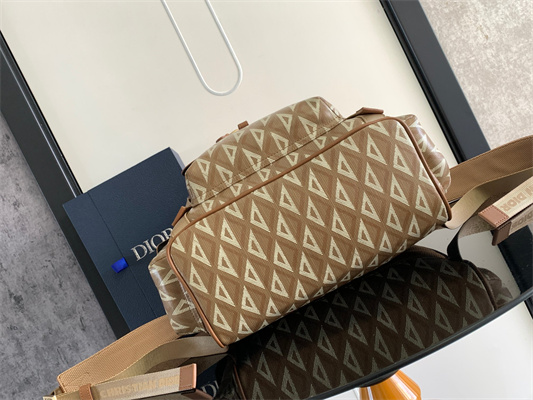 large di.or hit the road backpack brown cd Di*m*nd canvas