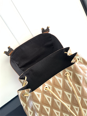 large di.or hit the road backpack brown cd Di*m*nd canvas